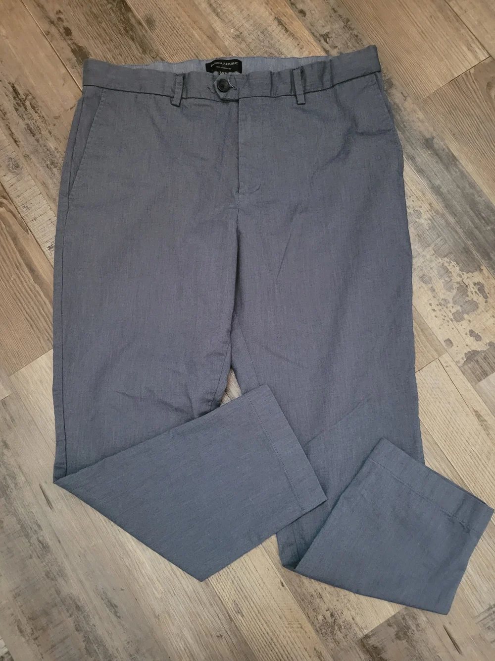 Men's Banana Republic  size 34x30 Slim Tapered FitBlue Gray Career Casual Pants